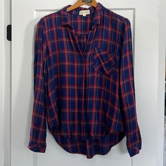 Cloth & Stone plaid shirt - Picture 1 of 3